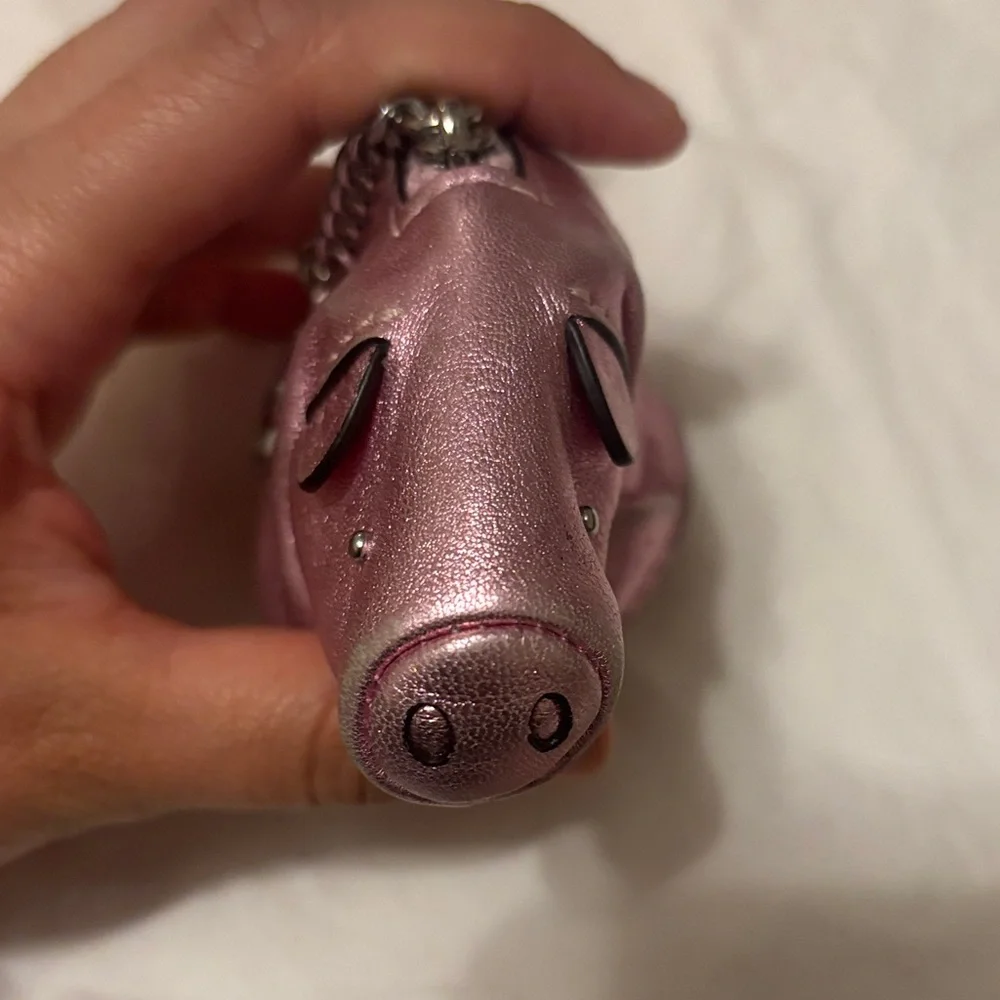 Michael Kors pink Pig Keychain Coin Purse - Women's Bag Accessory